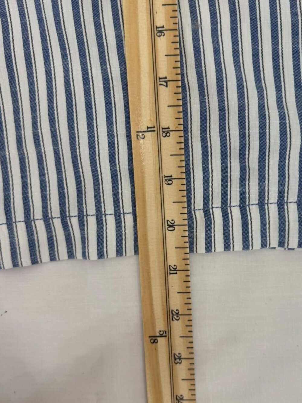 Max Studio Blue White Striped Button Front Shirt XS - Picture 9 of 9